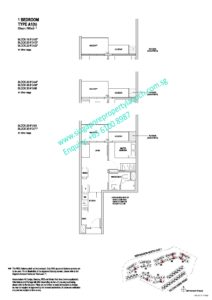 Affinity at Serangoon Floor Plan 1 Bedroom Type A1(h)
