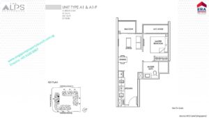 Alps Residences 1 bedroom Type A1