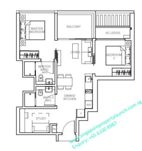 Sophia Hills 2 bedroom + study Type B7