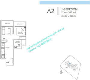 Sturdee Residences 1 bedroom Type A2