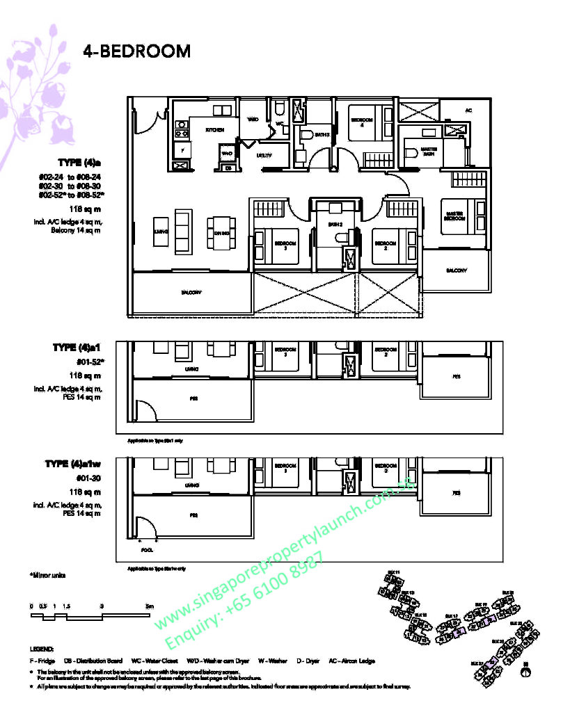 The Jovell floor plan 4 bedroom Type 4A 6100 8987
