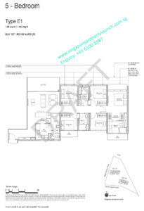 Whistler Grand floor plan 5 bedrooms type E1